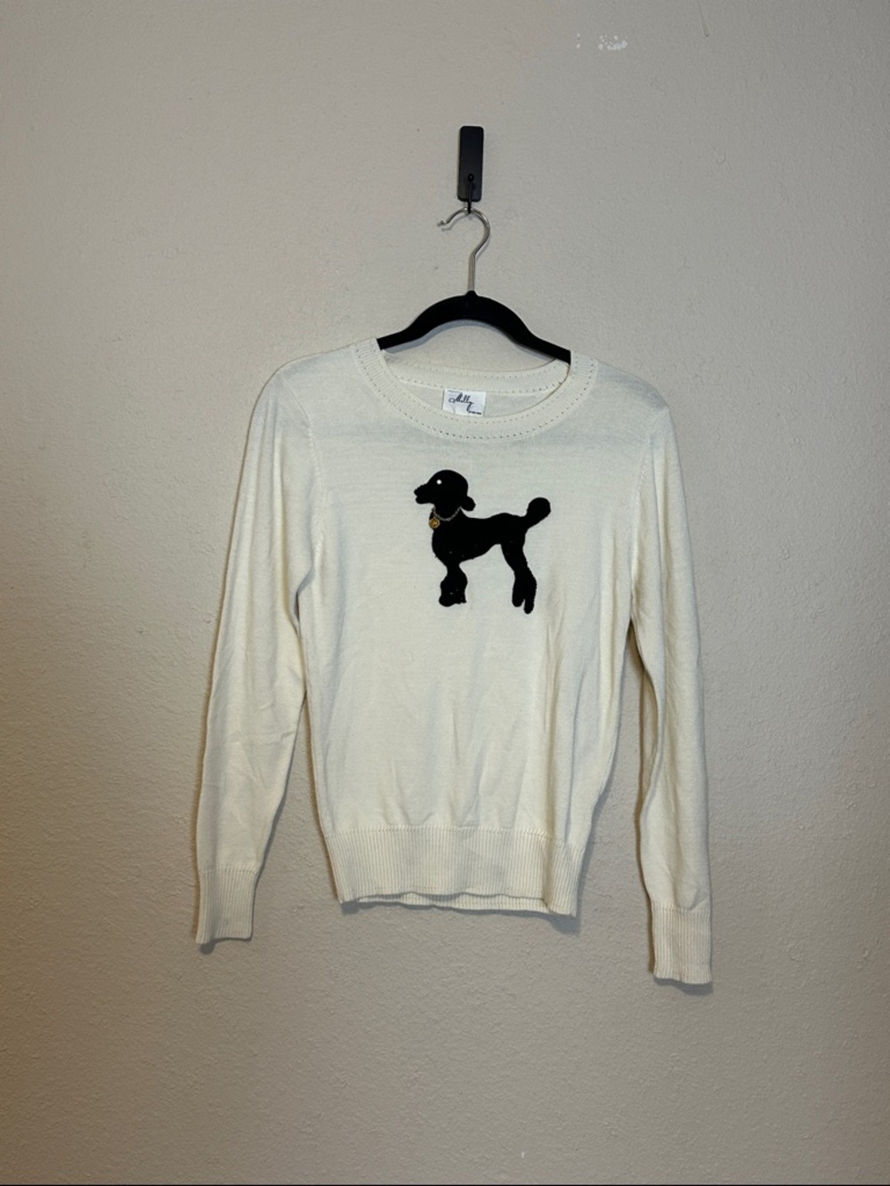 Original Milly of New York Black‎ Poodle Sweater Size Medium